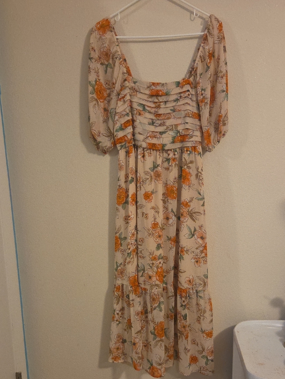 New Indigo Rose Midi Floral Dress